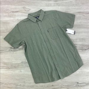 RIP CURL- OURTIME SHORT SLEEVE BUTTON MENS SHIRT